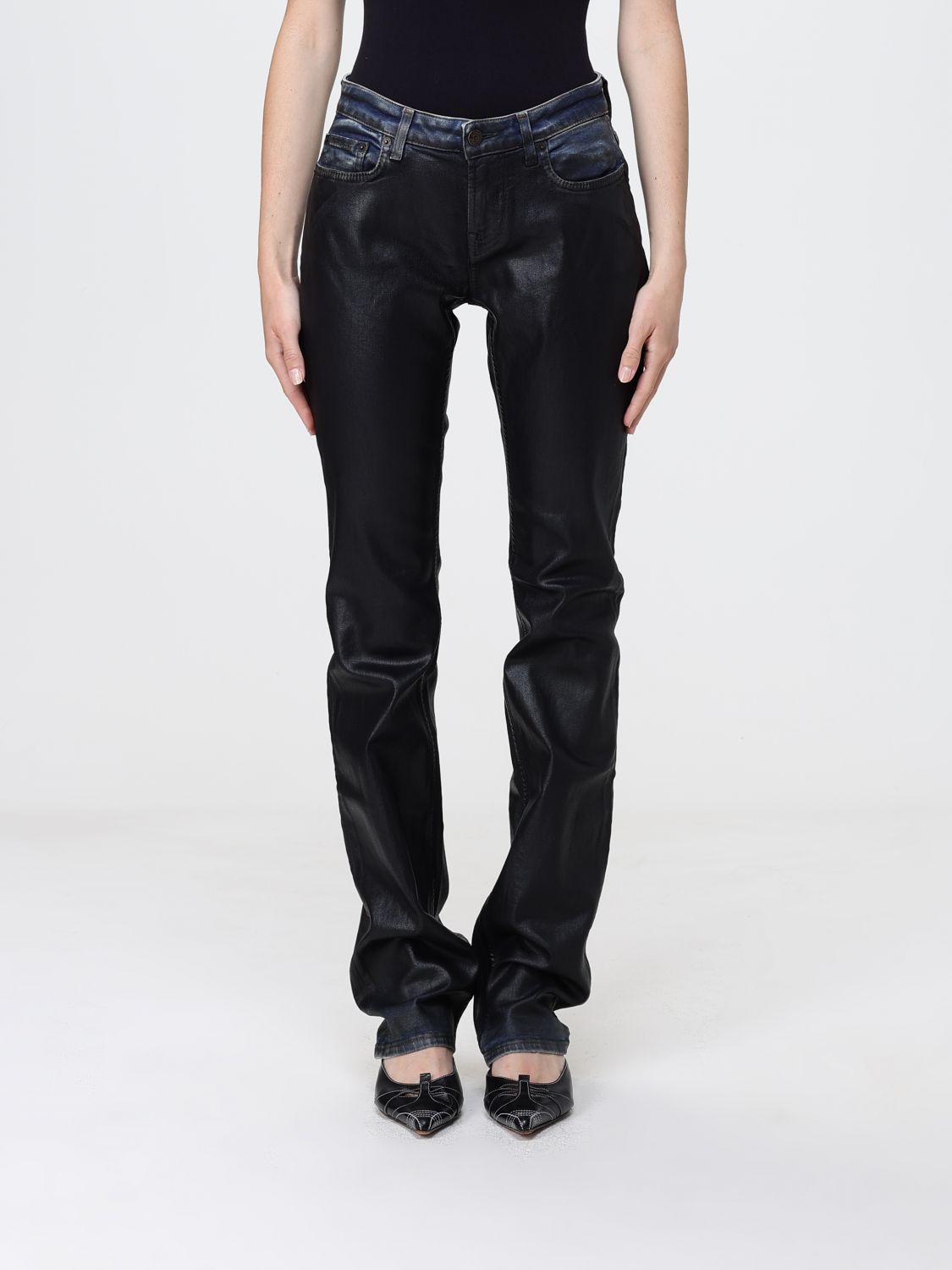Jeans Woman color Black