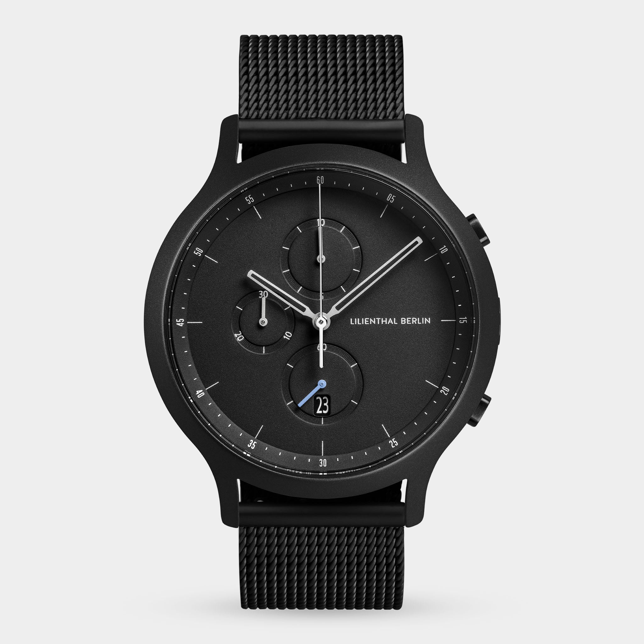 Chronograph All Black Mesh Black Matte