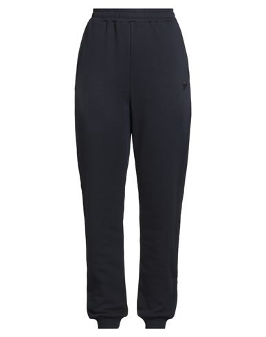Woman Pants Midnight blue Size L Cotton, Elastane