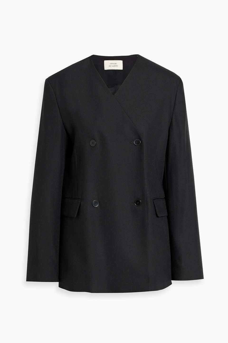 Munro double-breasted twill blazer - Black - FR 42