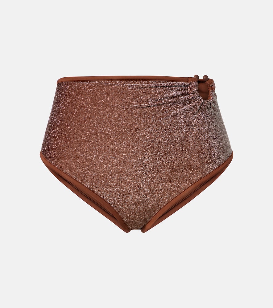 Lamé bikini bottoms