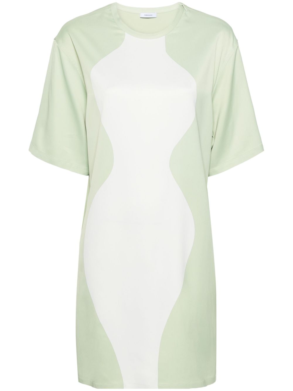 Illusion mini dress - Green