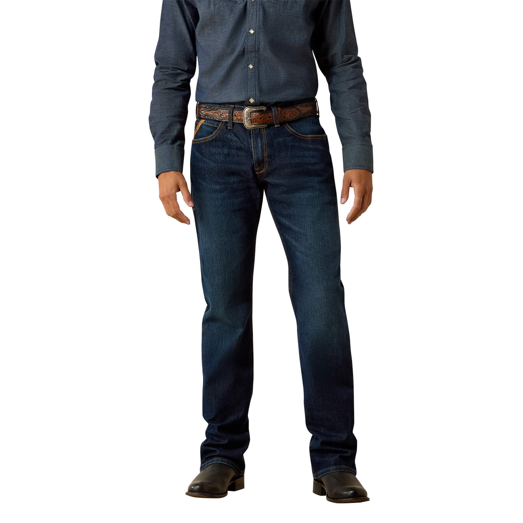 Men's M4 Relaxed Darian Boot Cut Jeans in Sullivan, Size 31 x 34, by