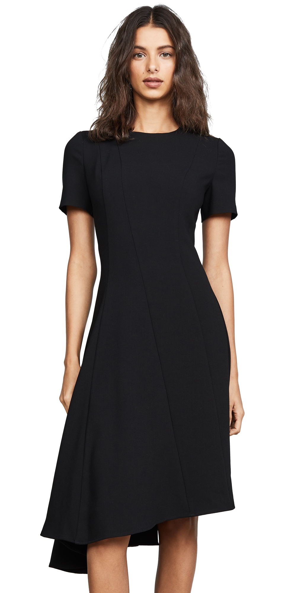 Olcay Asymmetrical Dress Black