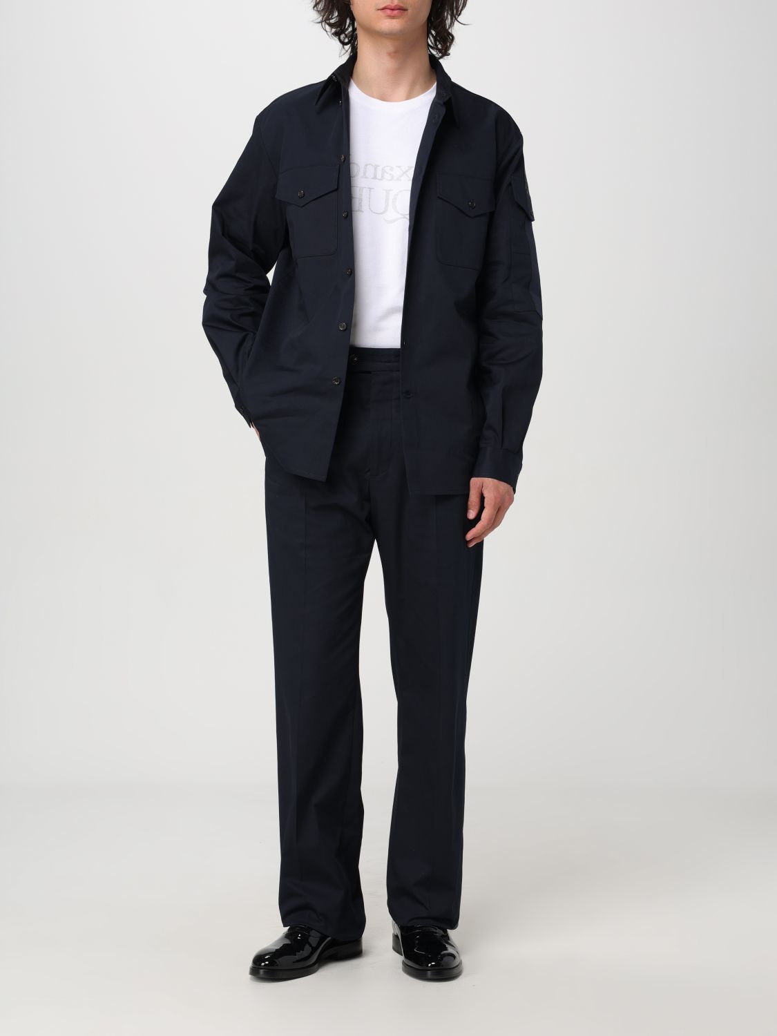 Pants Men color Navy