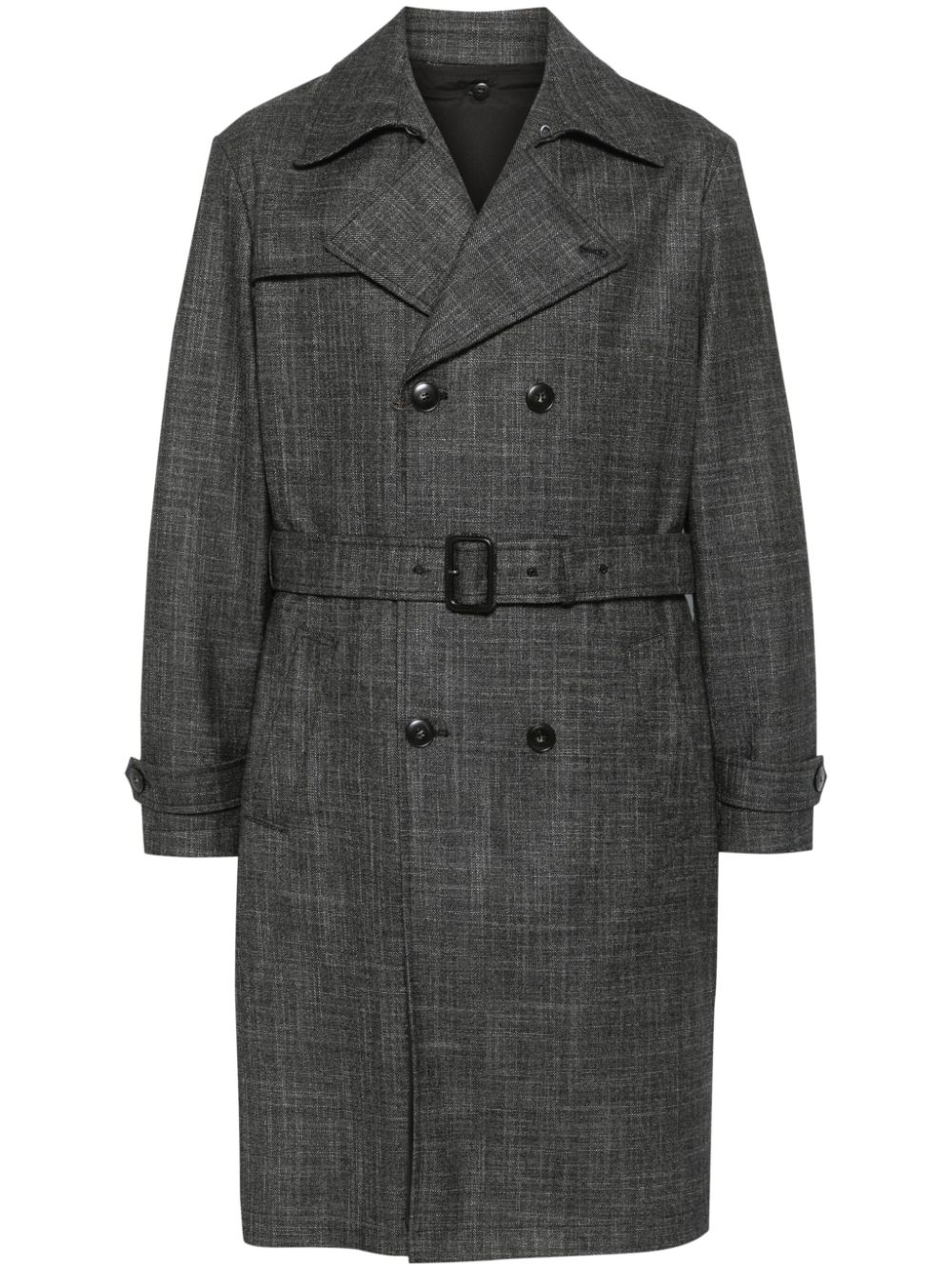 Mélange trench coat - Grey