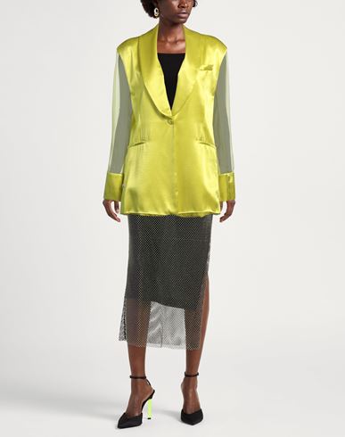 Woman Blazer Yellow Size 4 Viscose, Polyester