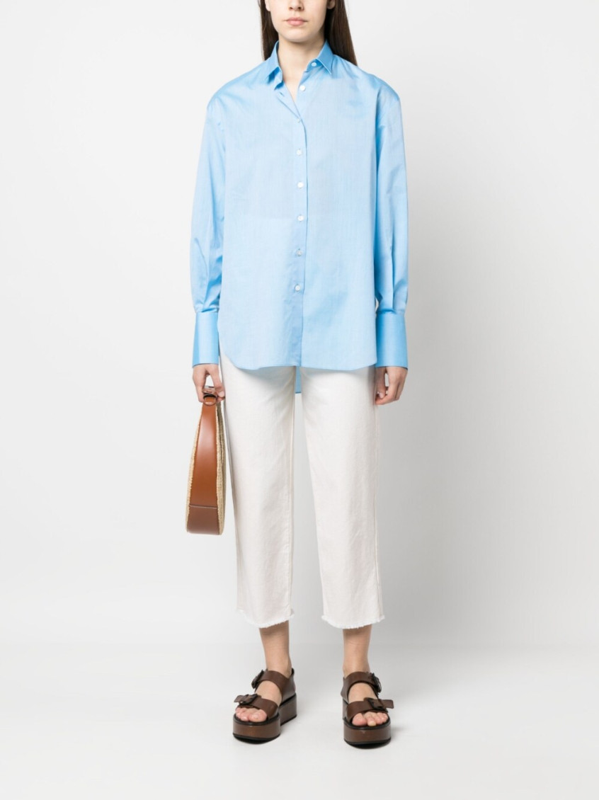 Sky Blue Cotton Shirt