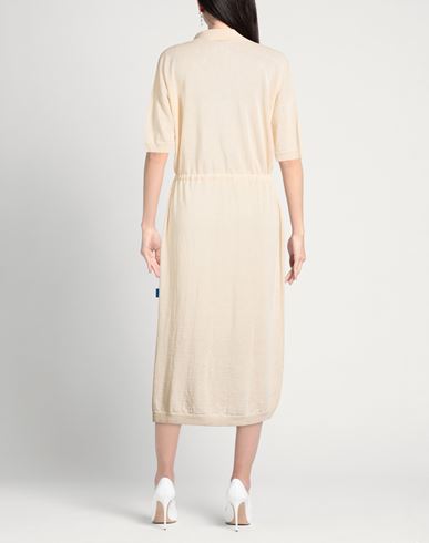 Woman Midi dress Beige Size 6 Linen, Cotton