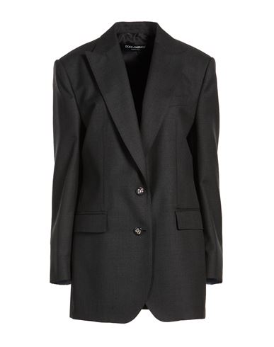 Woman Blazer Charcoal Size 10 Virgin Wool