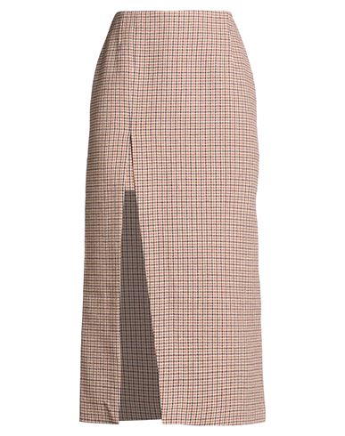 Woman Midi skirt Brown Size 4 Cotton, Wool, Polyester, Polyamide