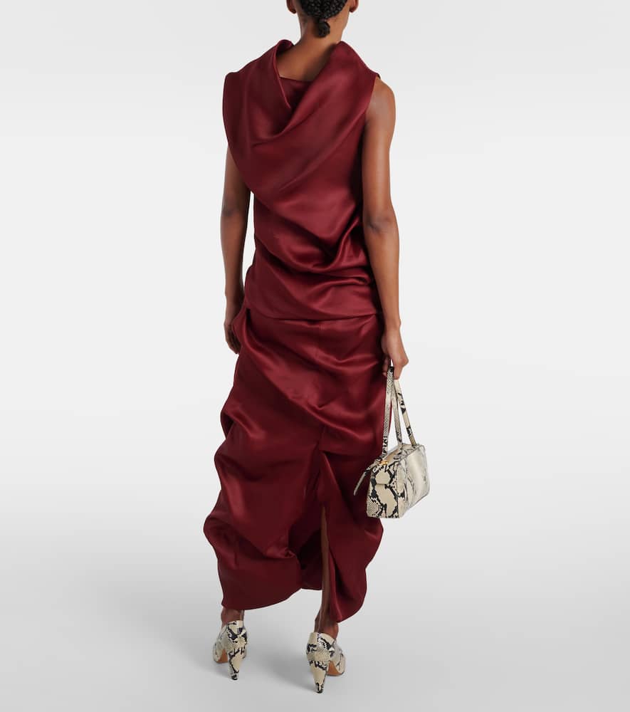 Luola draped silk top