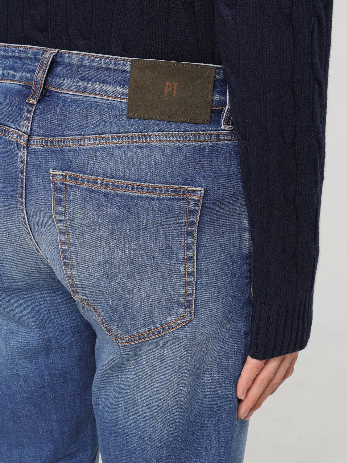 Jeans Men color Stone Washed