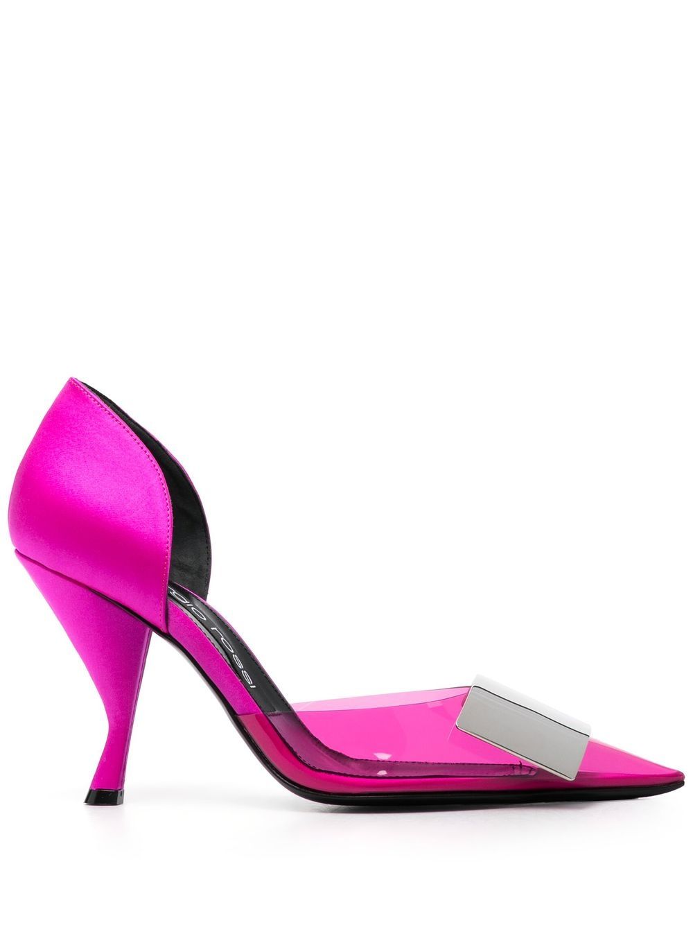 Buckle-detail 95mm pumps - Pink