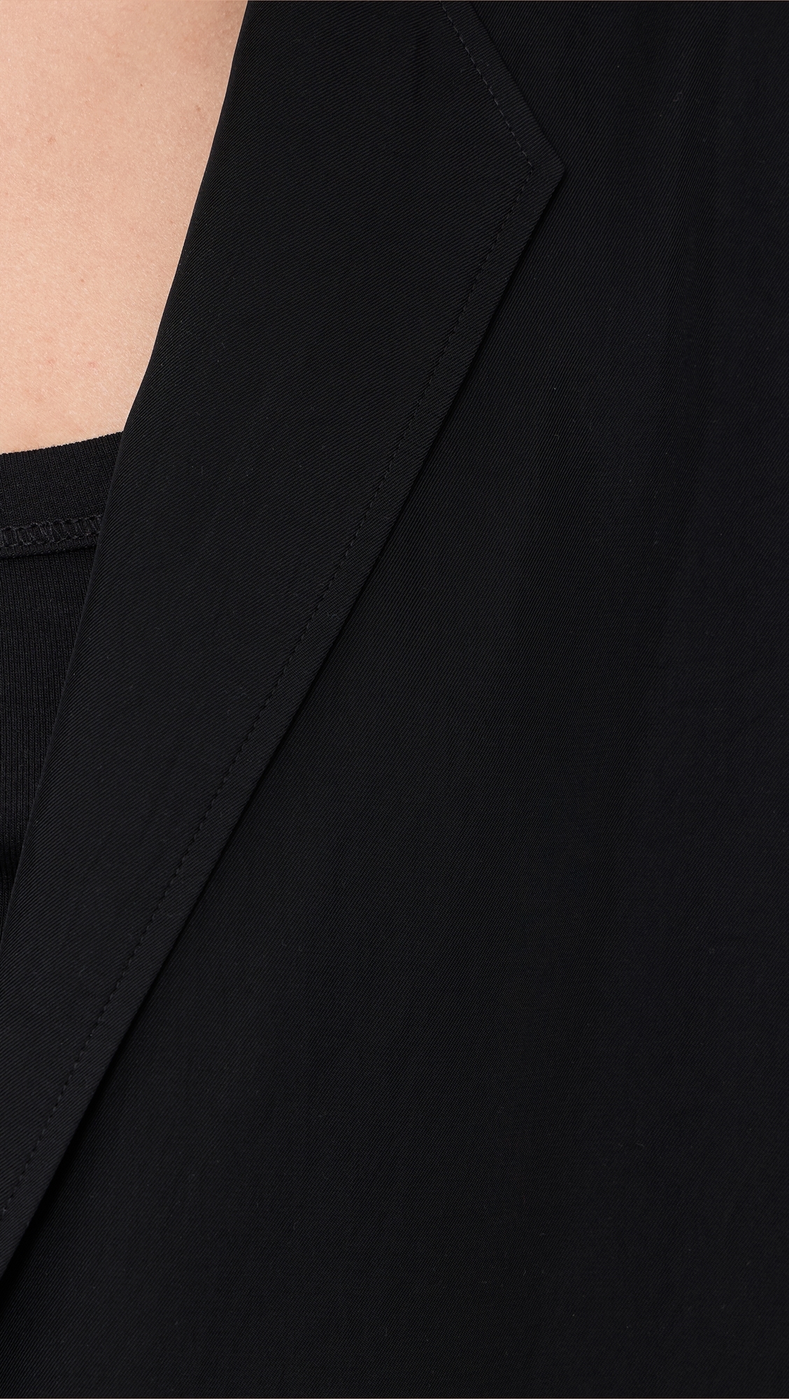 Washed Twill Airy Blazer Black P