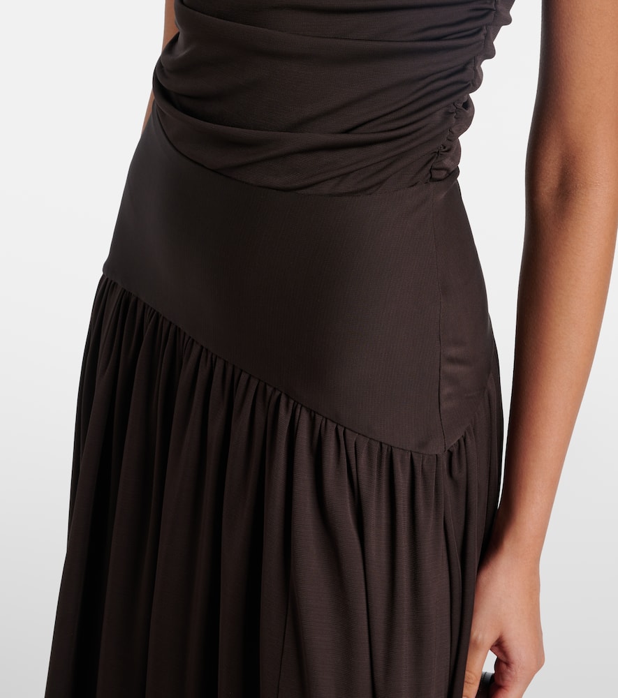 Mariana shirred jersey maxi dress