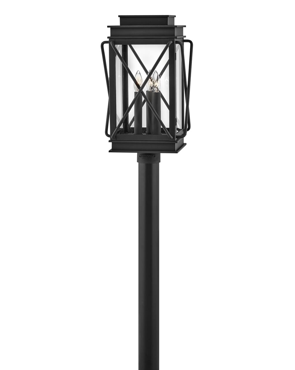 Museum Black LED Post Top or Pier Mount Lantern from the Montecito Collection