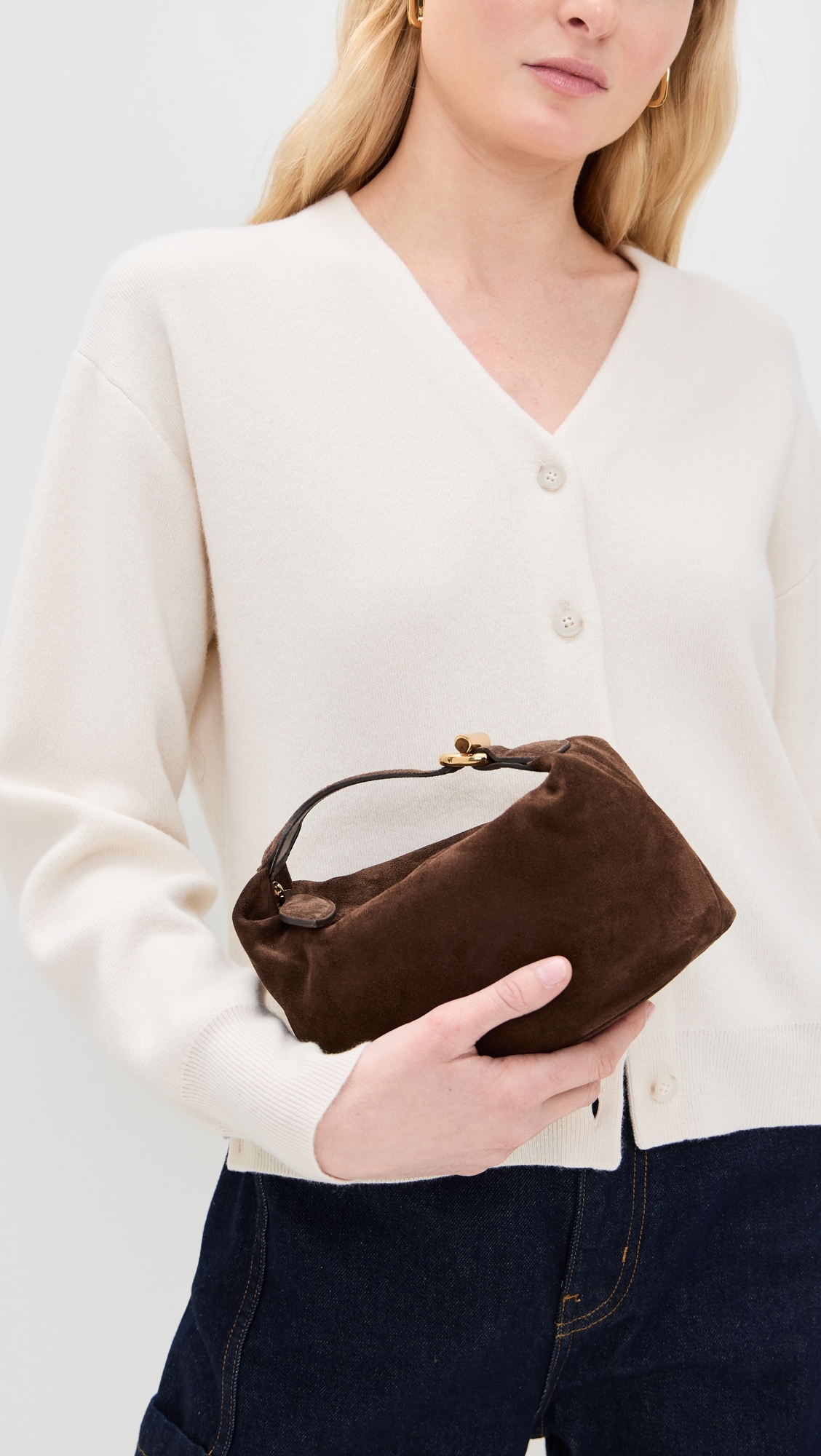 Pillow Pouch Micro Bag Dark Brown One Size