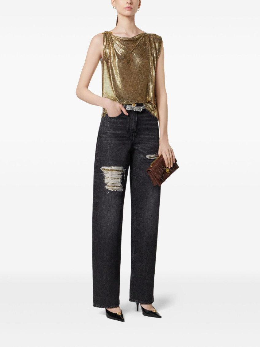 Cut-out Detail Jeans
