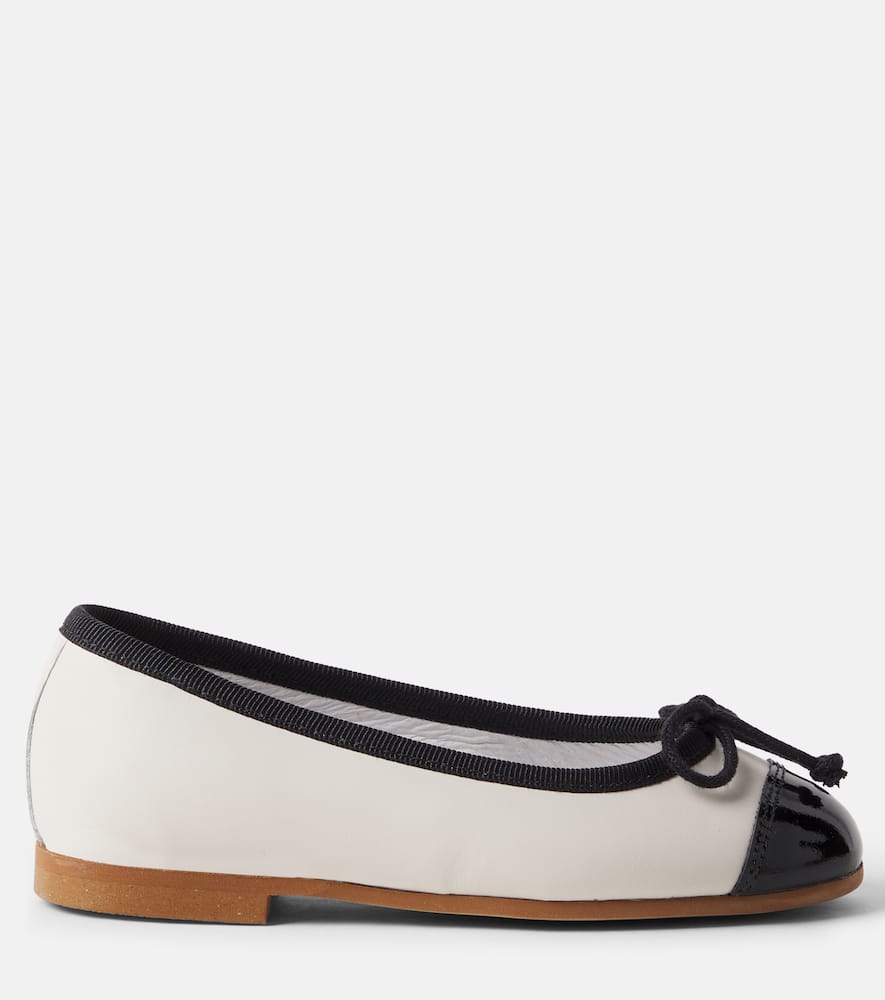 Leather ballet flats
