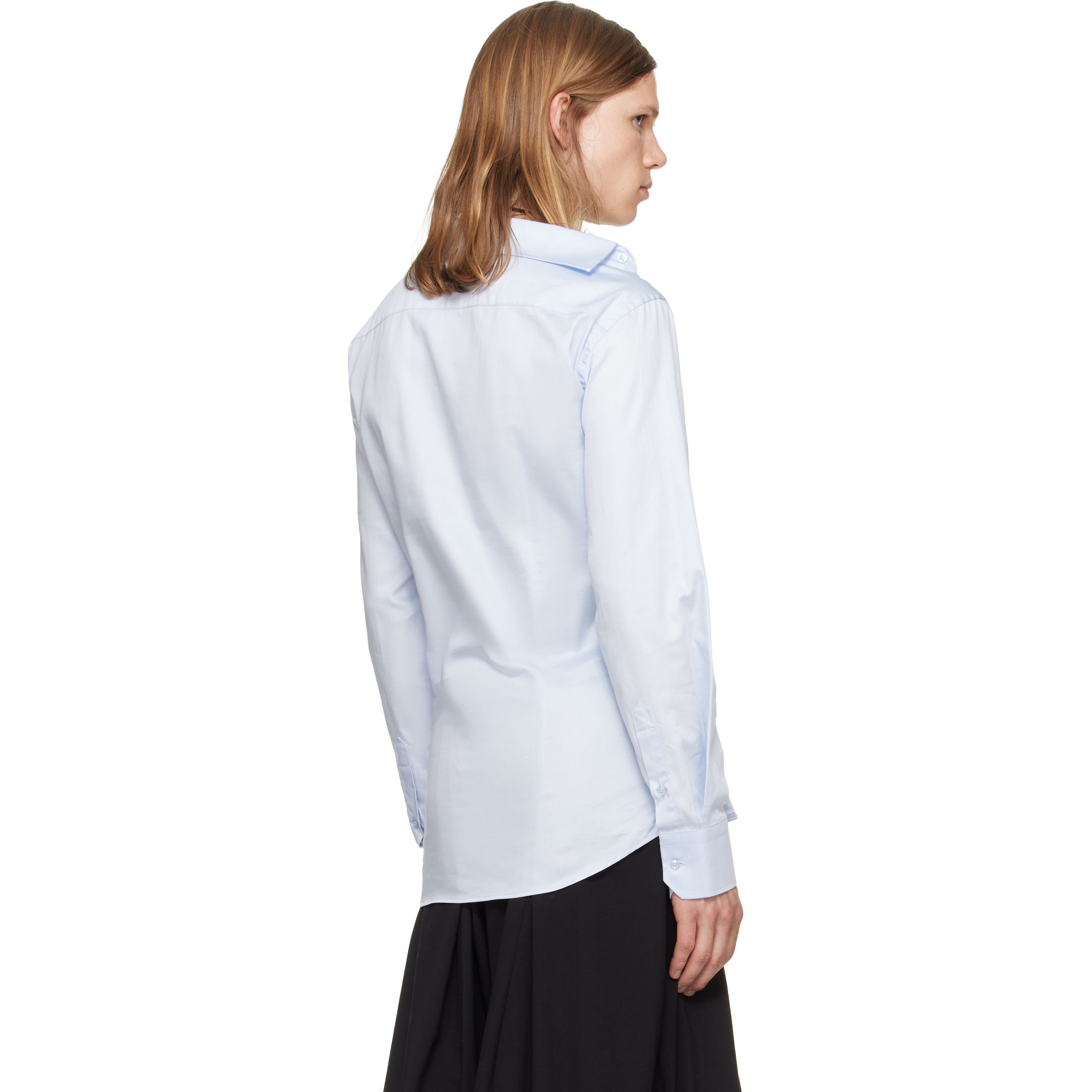 Blue Asymmetric Shirt