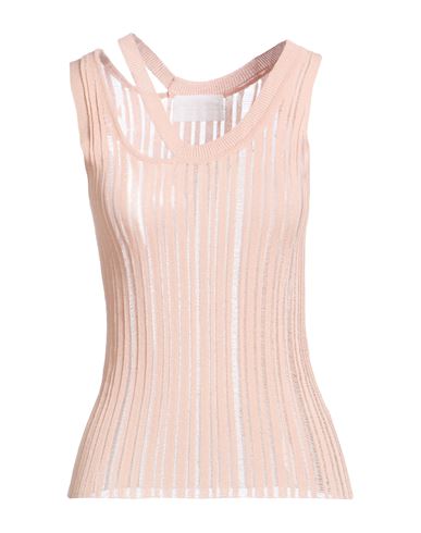 Des_phemmes Woman Top Apricot Size S Viscose, Polyamide