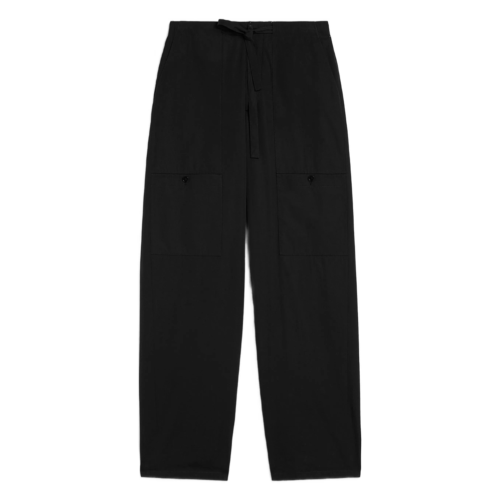 Drawstring Cargo Cotton Trousers