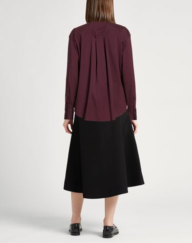 Woman Shirt Burgundy Size M Cotton, Polyamide, Elastane
