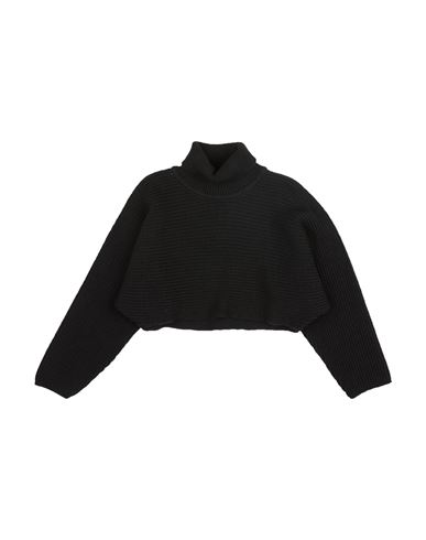 Kid Girl Turtleneck Black Size 10 Wool, Acrylic