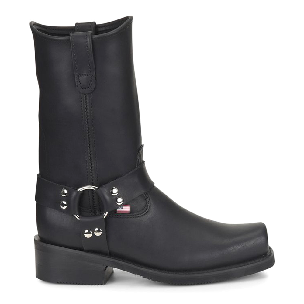 Barry Square Toe Pull On Motorcycle Boots