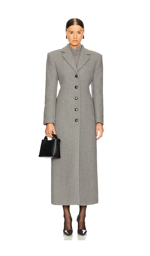 EAVES Yaron Manteco Wool Coat in Grey. S. Also in