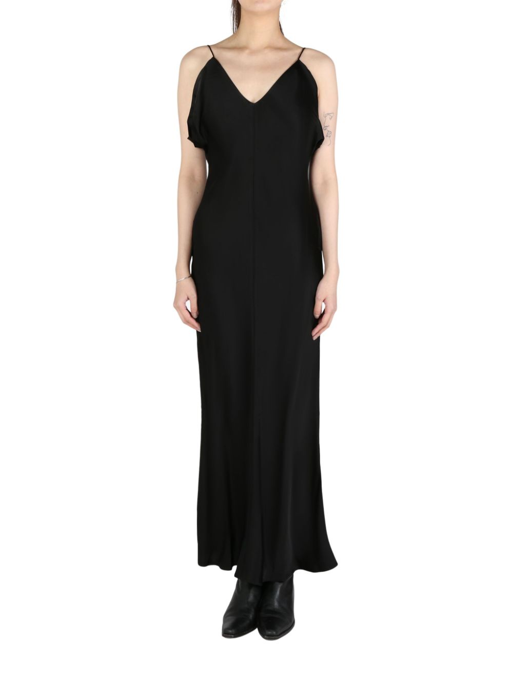 V-neck maxi dress - Black