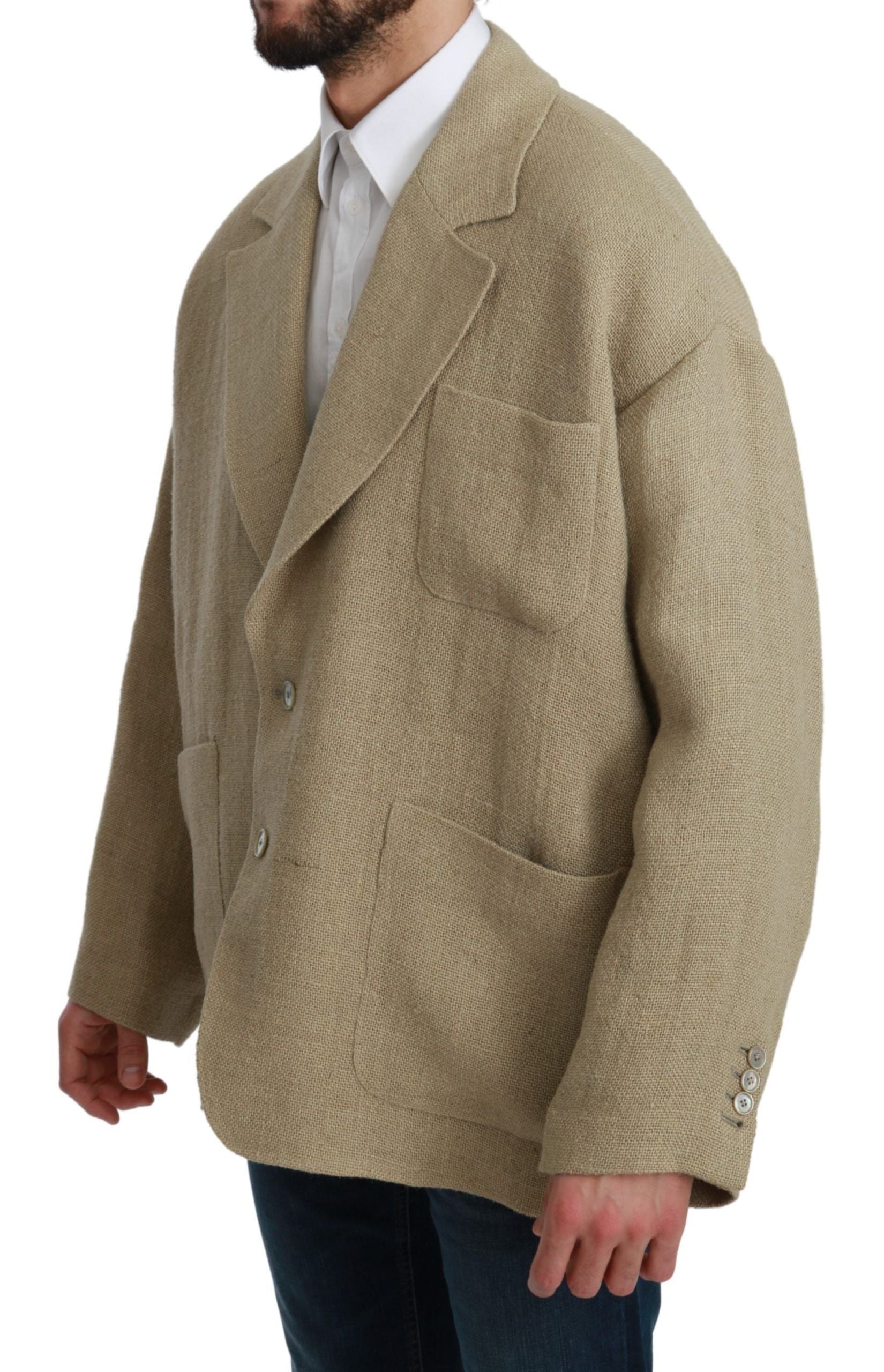 Jute Blazer — Beige