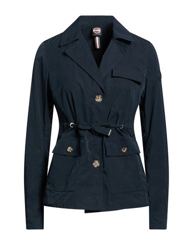 Woman Jacket Navy Size 10 Polyester, Cotton, Polyamide