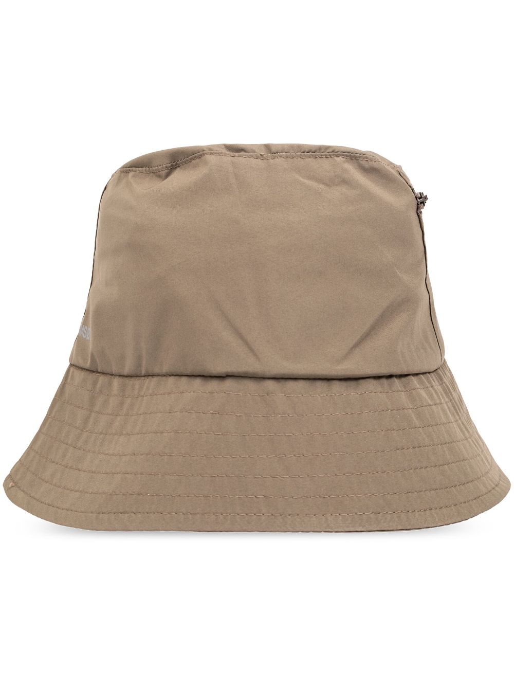Embossed-logo detail bucket hat - Neutrals
