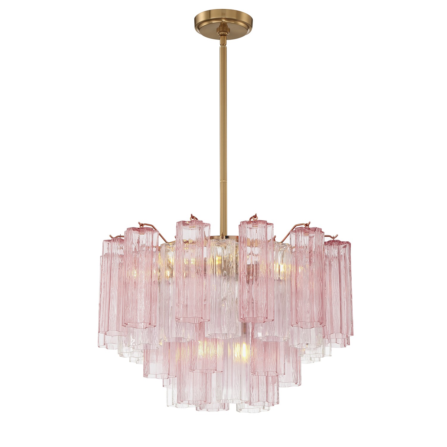 Aged Brass Chandelier from the Addis Collection