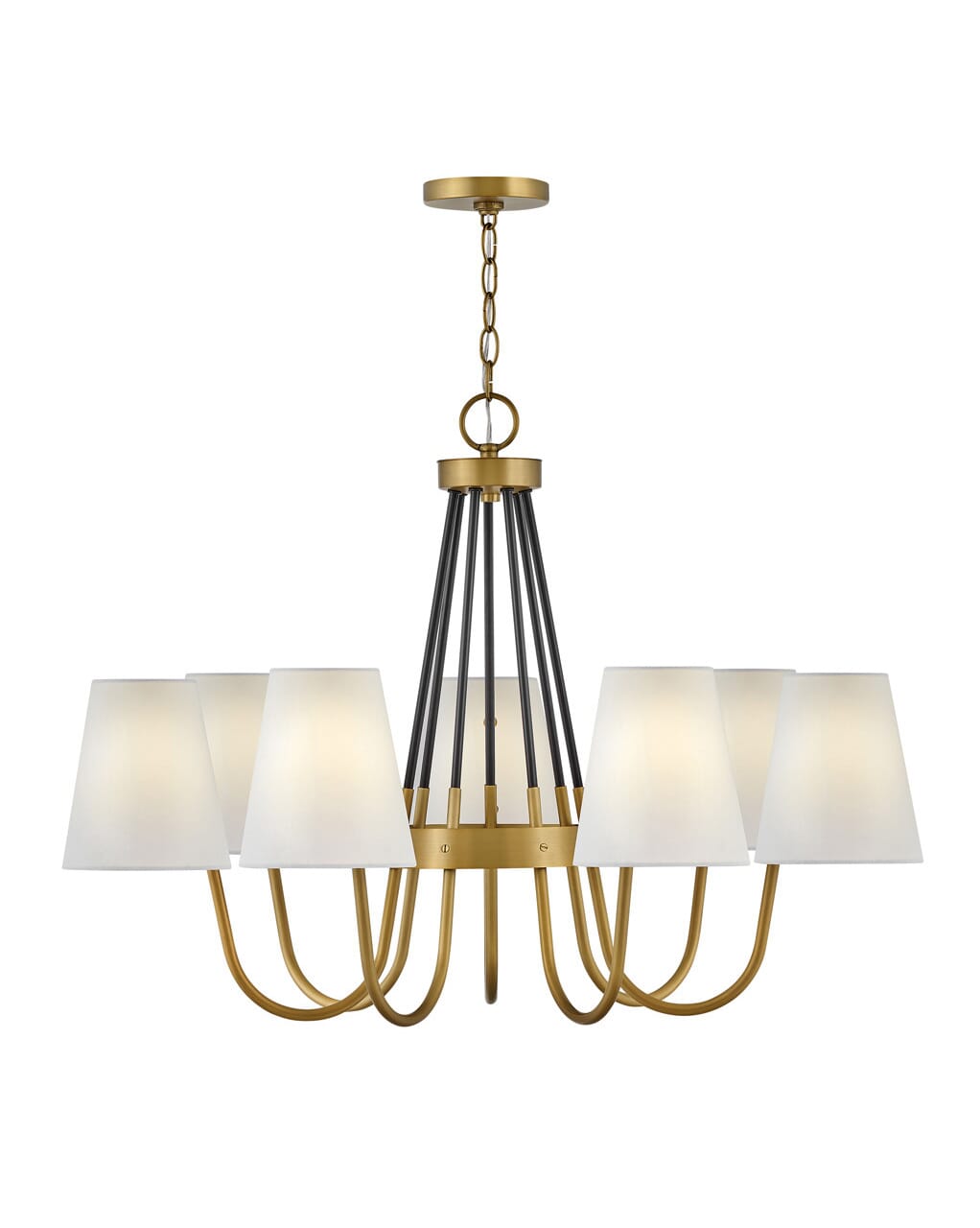 Heritage Brass LED Chandelier from the Aston Collection