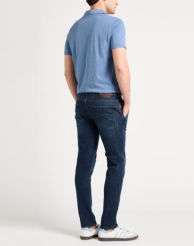 Man Jeans Blue Size 32 Cotton, Elastane