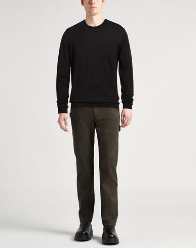 Man Sweater Black Size 36 Cotton