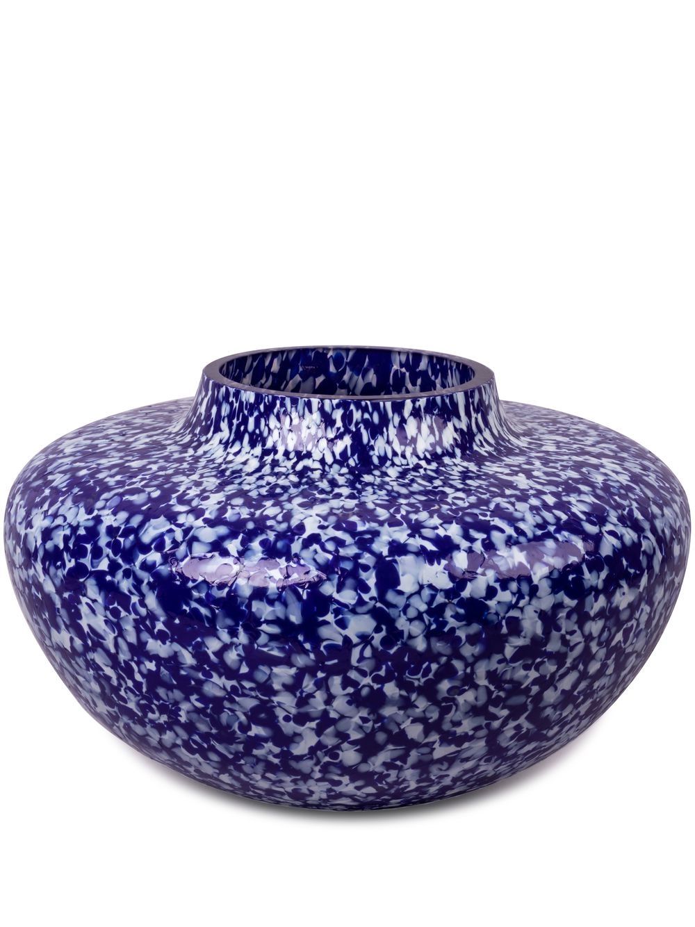 Macchia Murano glass vase - Blue
