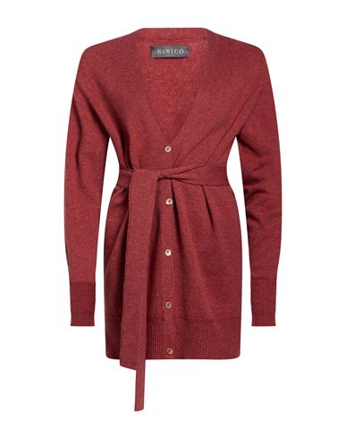 Woman Cardigan Brick Size XL Cashmere