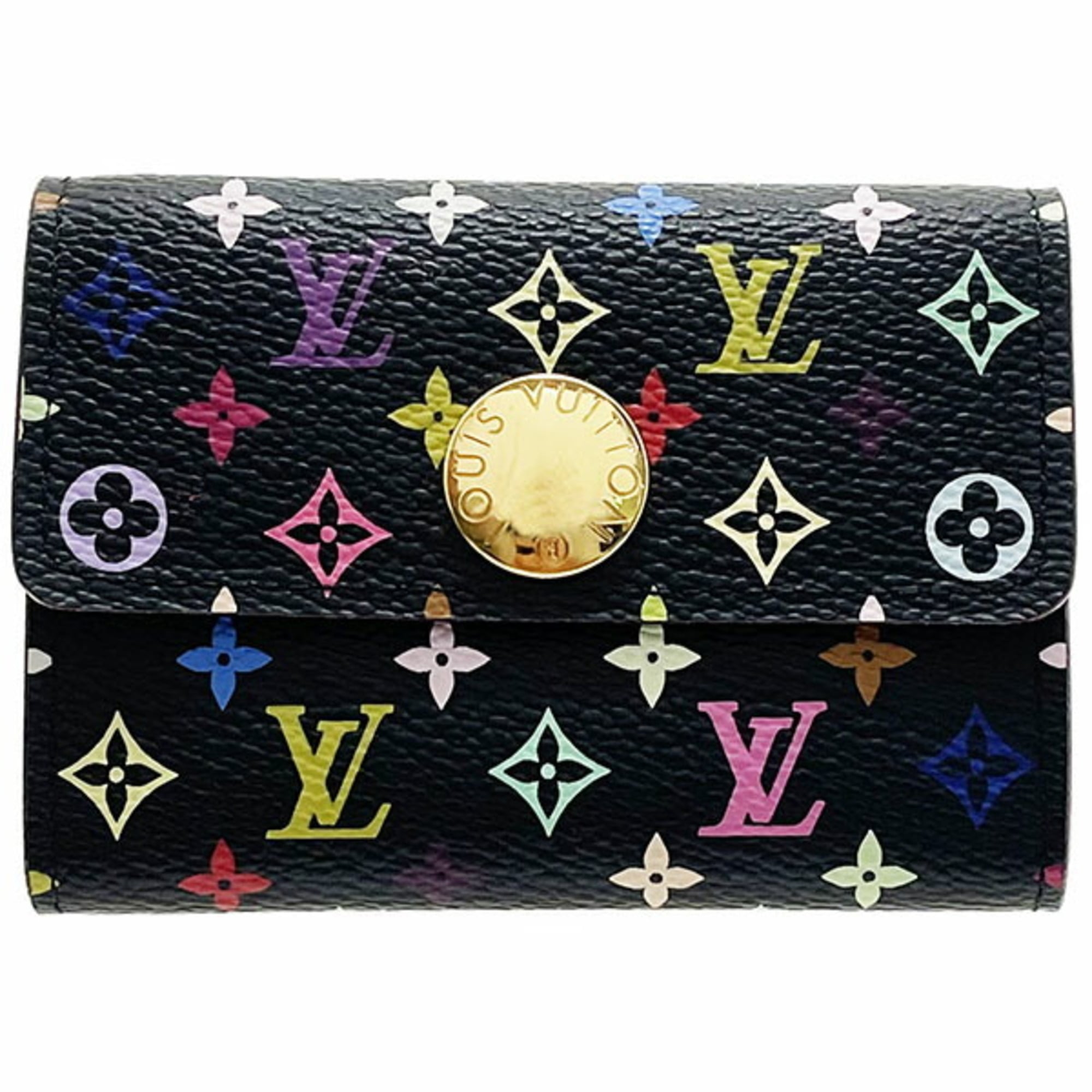 Louis Vuitton Monogram Multicolore Black Noir Monogram Multicolore Coin Purse/Coin Case Pre-Owned