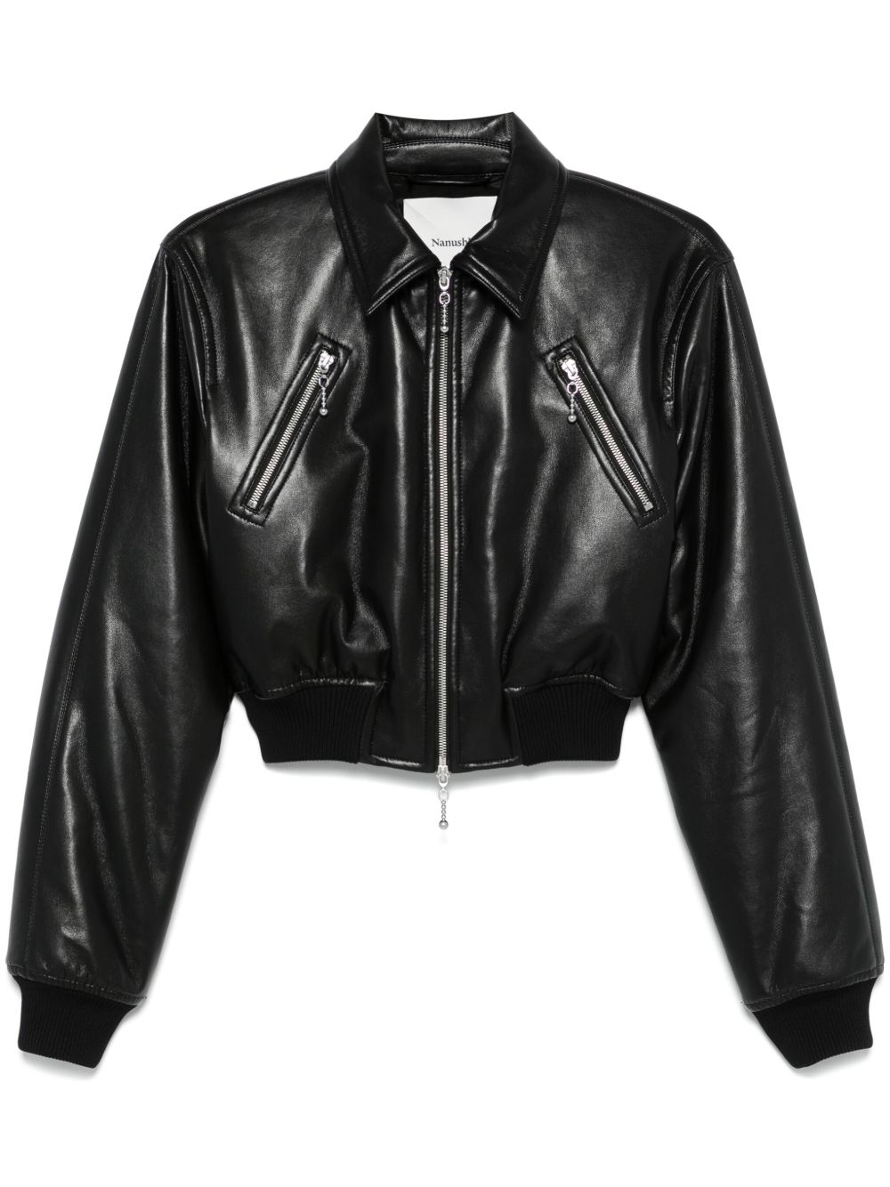 Faux-leather jacket - Black