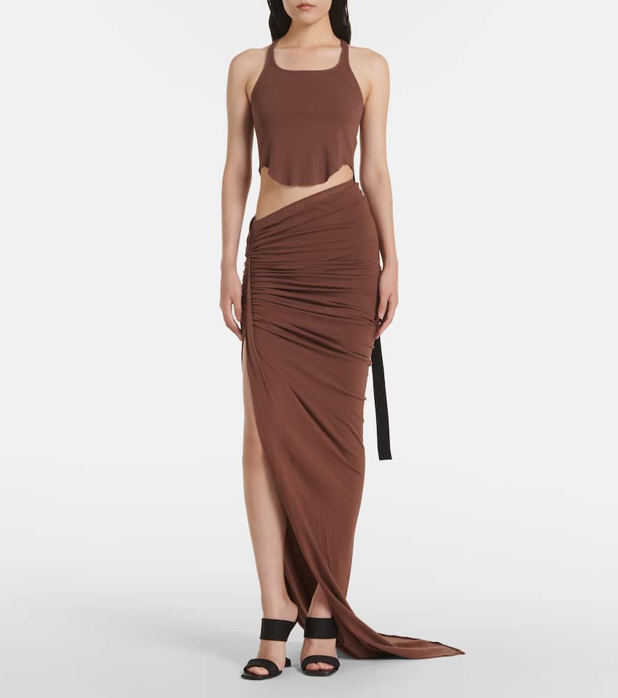 DRKSHDW Edfu cotton jersey maxi skirt