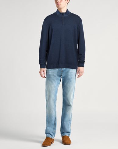 Moorer Man Turtleneck Navy Size 36 Virgin Wool