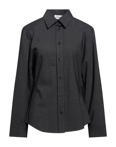 P. a.r. o.s. h. Woman Shirt Grey Size L Virgin Wool, Elastane