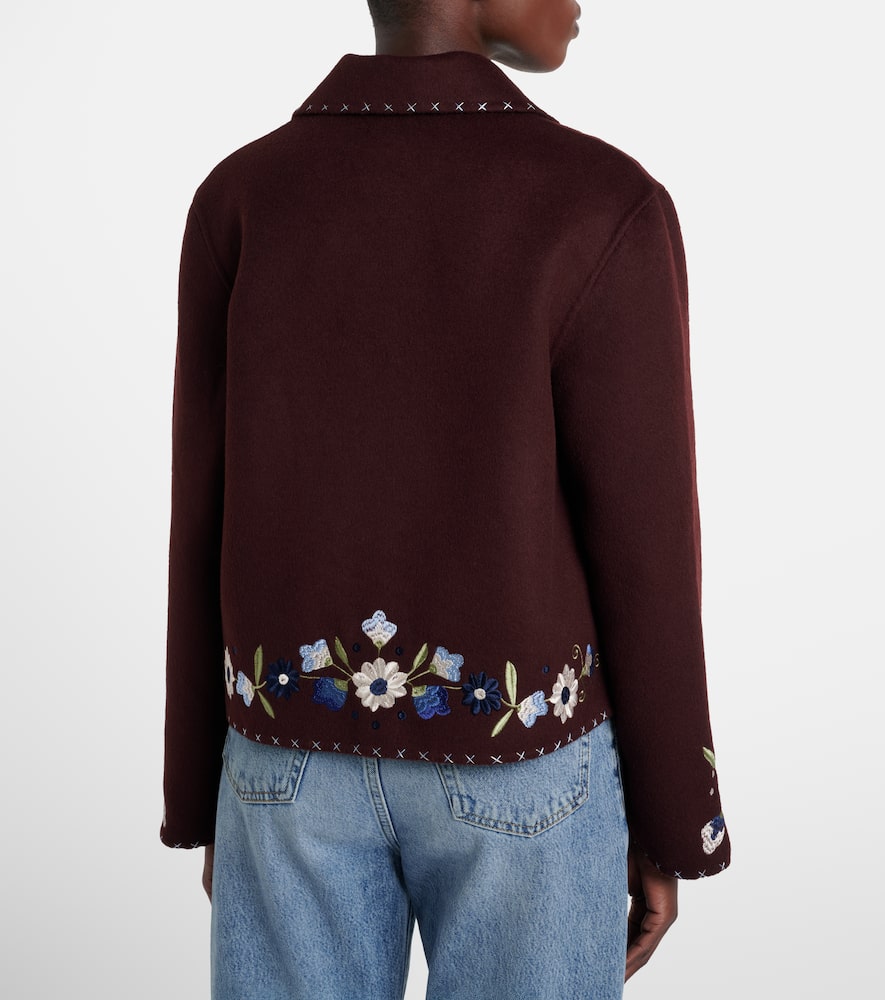 Jude embroidered wool-blend jacket