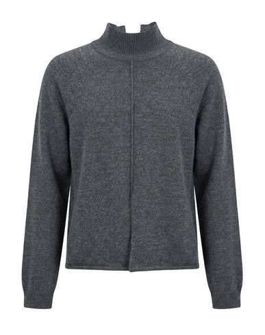 Woman Turtleneck Charcoal Size M Acrylic, Wool