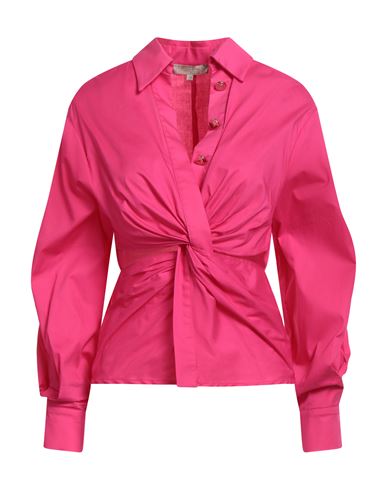 Woman Top Fuchsia Size 4 Cotton, Elastane