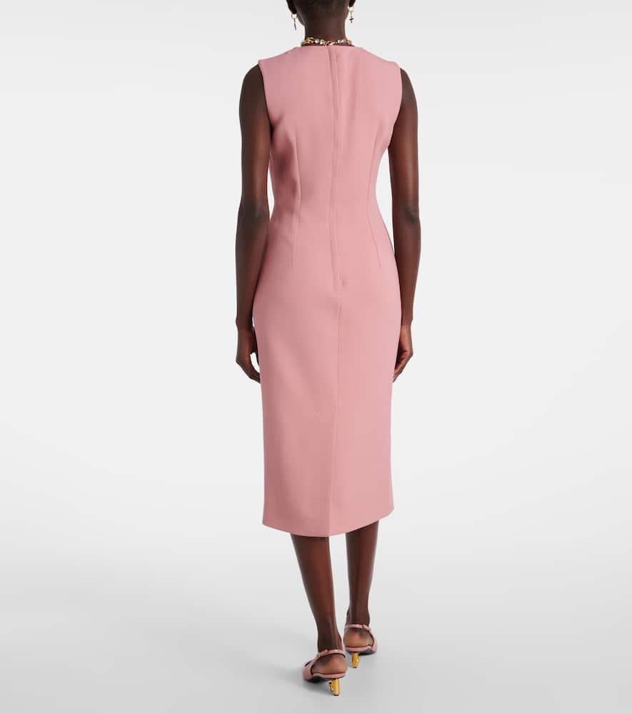 Virgin wool midi dress